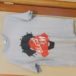 Jarvis Landry Bless Em 2014 Gray Port & Company T- Shirt Size XL